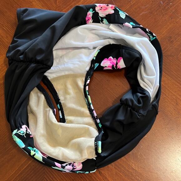 Essentials by Body Concepts 0X 2 Piece Swimsuit Halter Pin Up Girl Retro Look - Picture 5 of 9